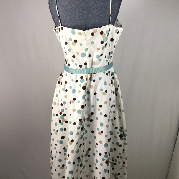 Jessica Howard size 10 White Polka Dot Dress - Picture 3 of 8